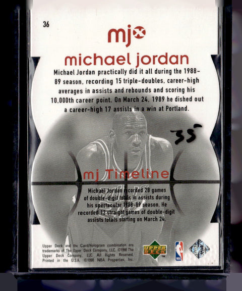 1998 Upper Deck MJx #36 Michael Jordan Timepieces Red #/2300