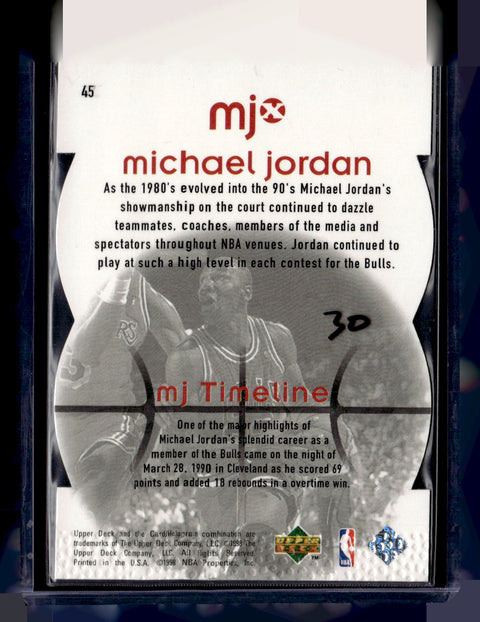 1998 Upper Deck MJx #45 Michael Jordan Timepieces Red #/2300