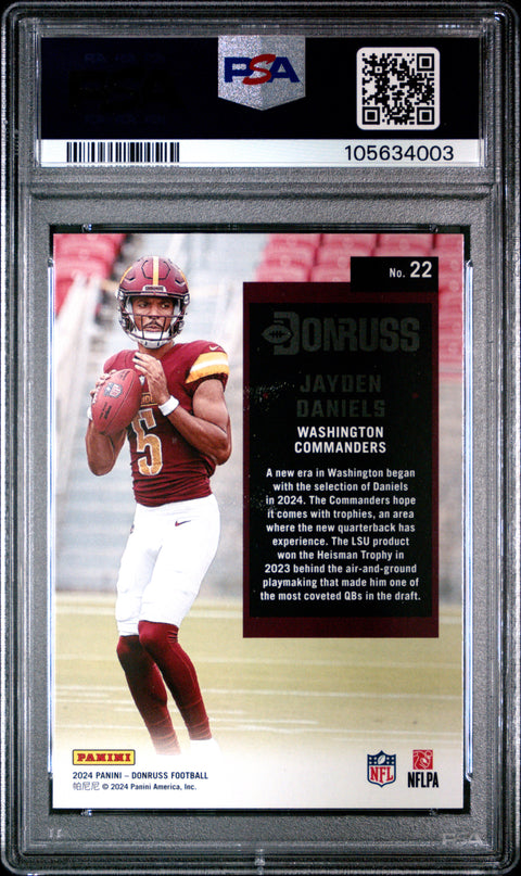 2024 Panini Donruss Retro 1994 #22 Jayden Daniels PSA 10 105634003