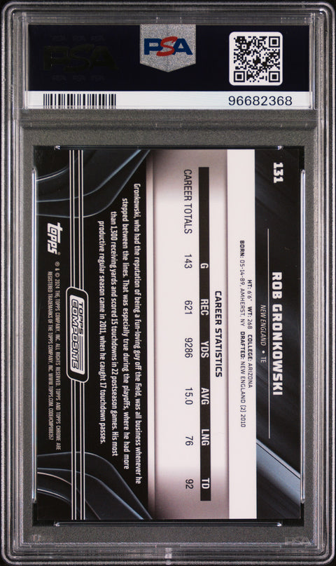 2023 Topps Composite #131 Rob Gronkowski Blue Lava Refractor PSA 10 96682368