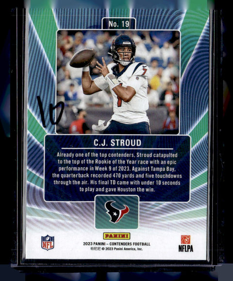 2023 Panini Contenders #16 C.J Stroud Winning Ticket