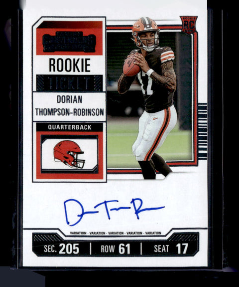 2023 Panini Contenders #110 Dorian Thompson-Robinson Rookie Ticket