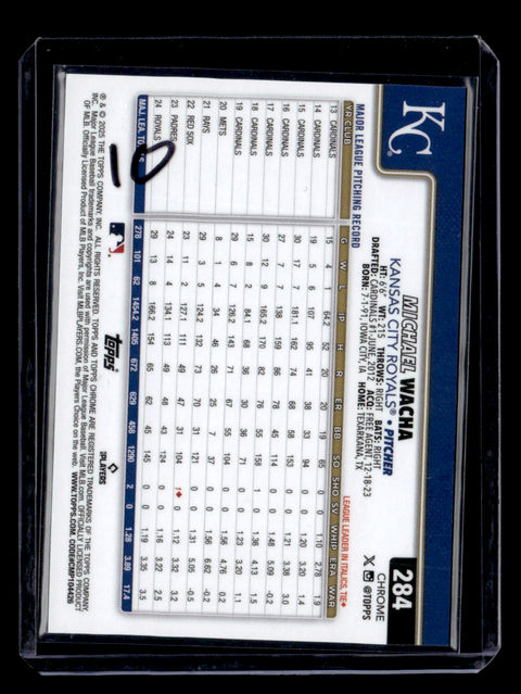 2025 Topps Chrome Sapphire #284 Michael Wacha Gold Refractors #/50