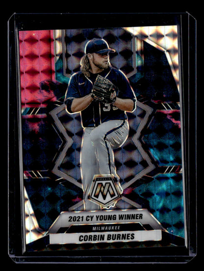 2022 Panini Mosaic #283 Corbin Burnes 2021 Cy Young Winner 1/1