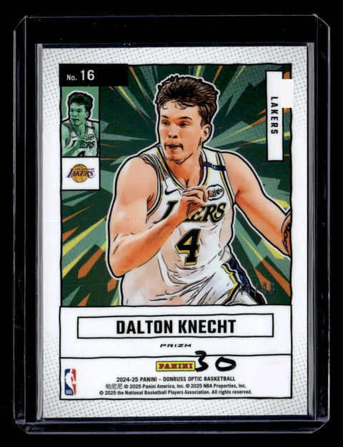 2024-25 Donruss Optic #16 Dalton Knecht Blue Net Marvels /49