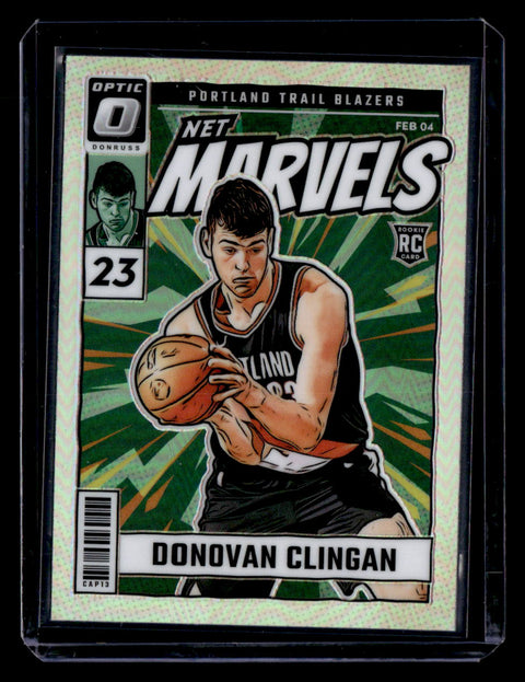 2024-25 Donruss Optic #11 Donovan Clingan Silver Net Marvels