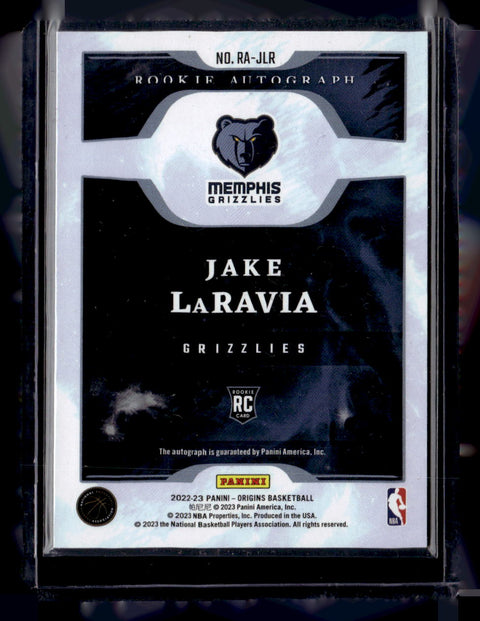 2022-23 Panini Origins #RA-JLR Jake LaRavia Red Auto /99