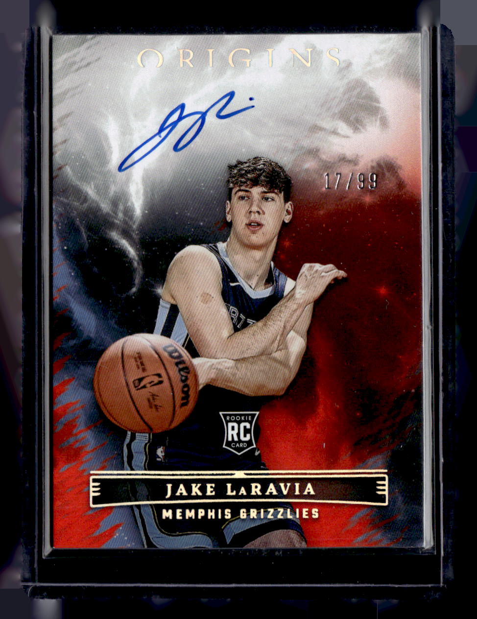 2022-23 Panini Origins #RA-JLR Jake LaRavia Red Auto /99