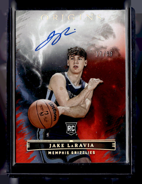2022-23 Panini Origins #RA-JLR Jake LaRavia Red Auto /99