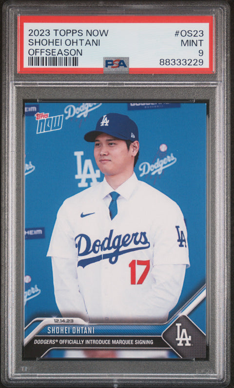 2023 Topps Now Offseason #OS23 Shohei Ohtani PSA 9 88333229