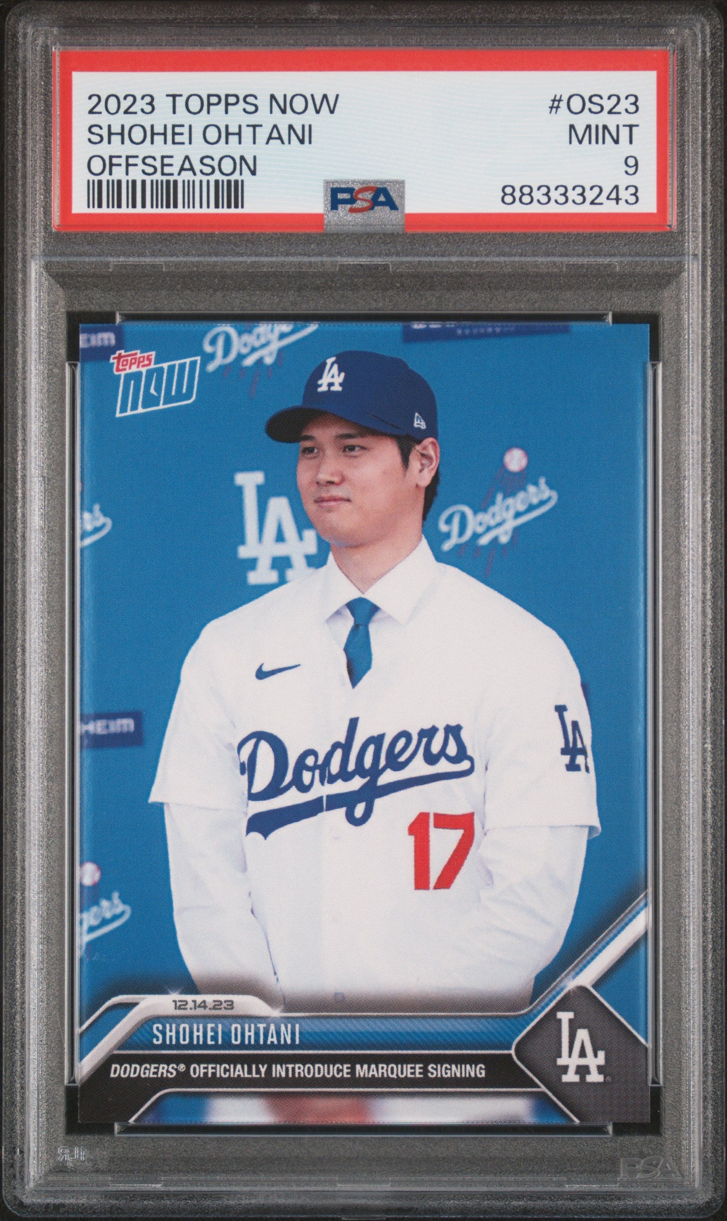 2023 Topps Now Offseason #OS23 Shohei Ohtani PSA 9 88333243