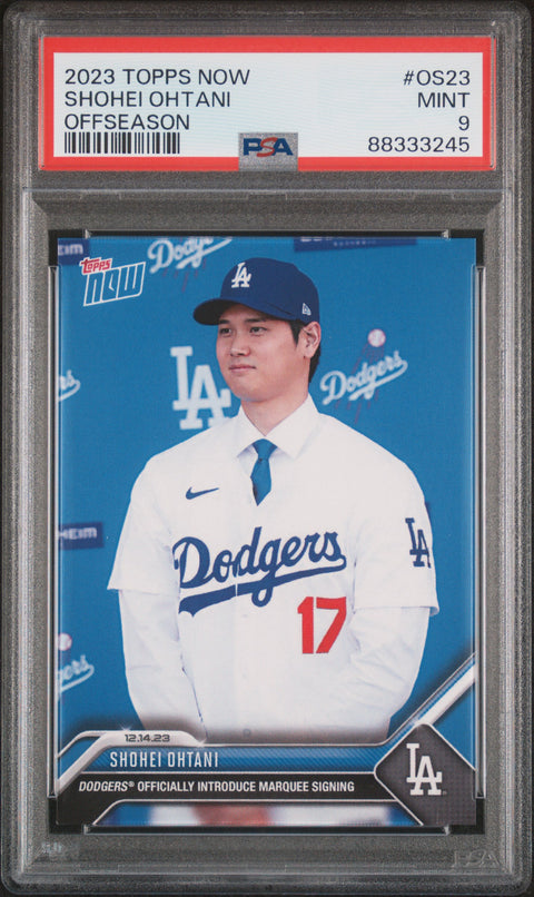 2023 Topps Now Offseason #OS23 Shohei Ohtani PSA 9 88333245