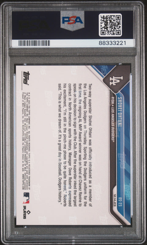 2023 Topps Now Offseason #OS23 Shohei Ohtani PSA 10 88333221