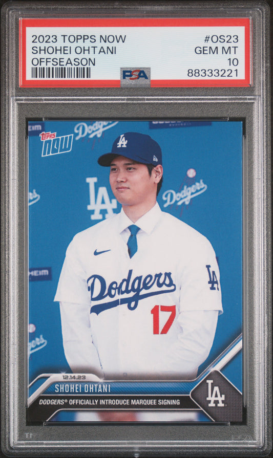 2023 Topps Now Offseason #OS23 Shohei Ohtani PSA 10 88333221