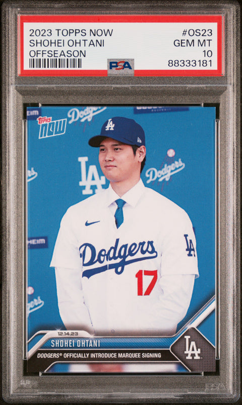 2023 Topps Now Offseason #OS23 Shohei Ohtani PSA 10 88333181