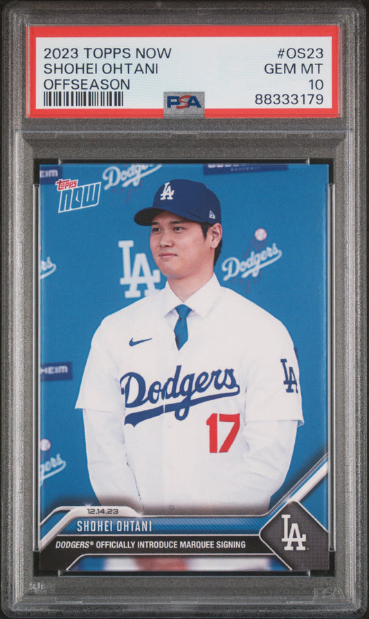 2023 Topps Now Offseason #OS23 Shohei Ohtani PSA 10 88333179