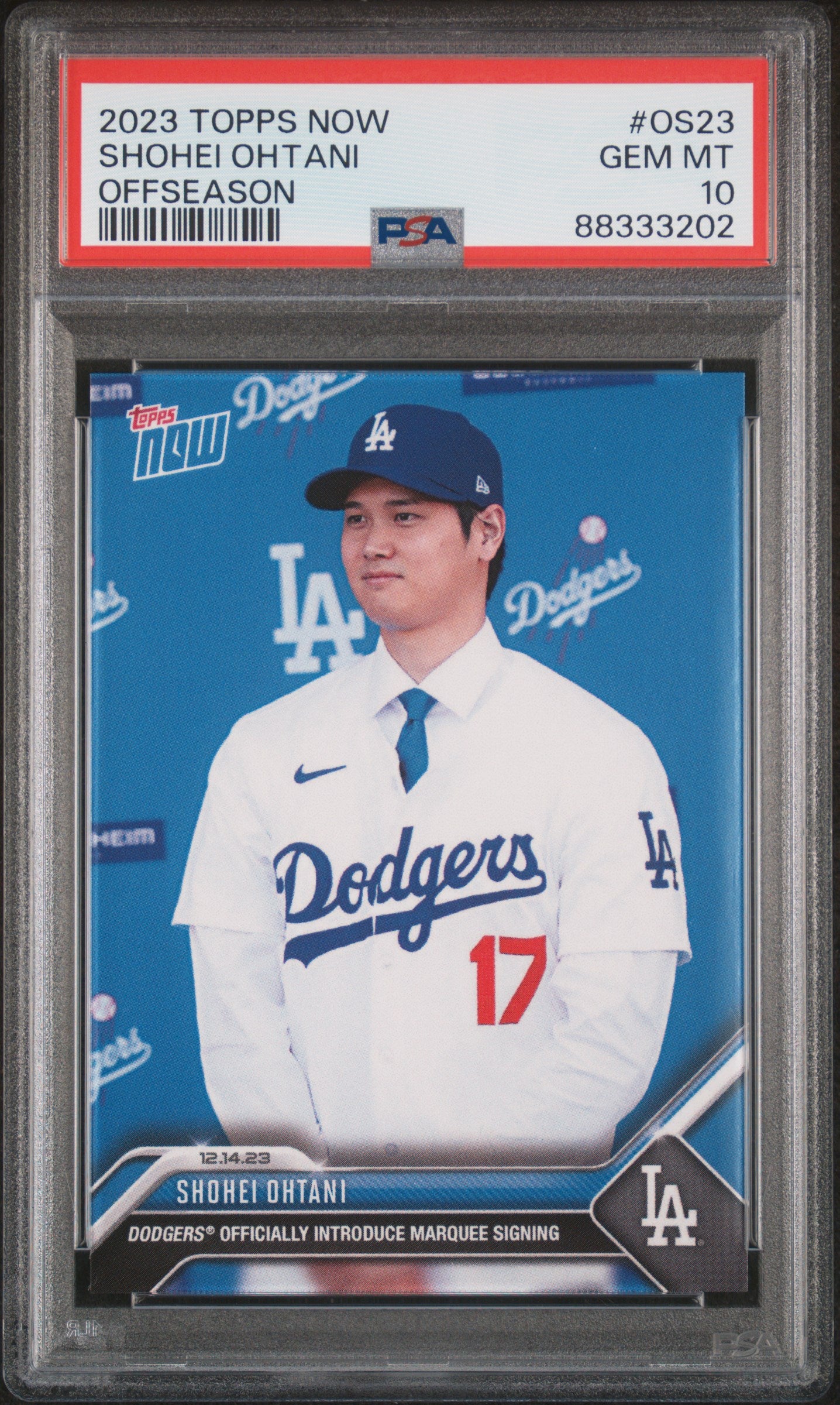 2023 Topps Now Offseason #OS23 Shohei Ohtani PSA 10 88333202