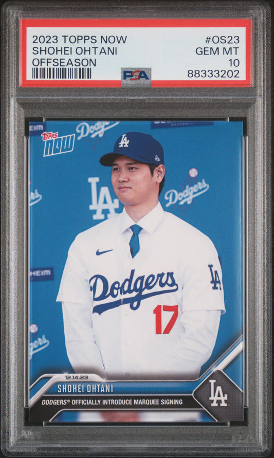 2023 Topps Now Offseason #OS23 Shohei Ohtani PSA 10 88333202