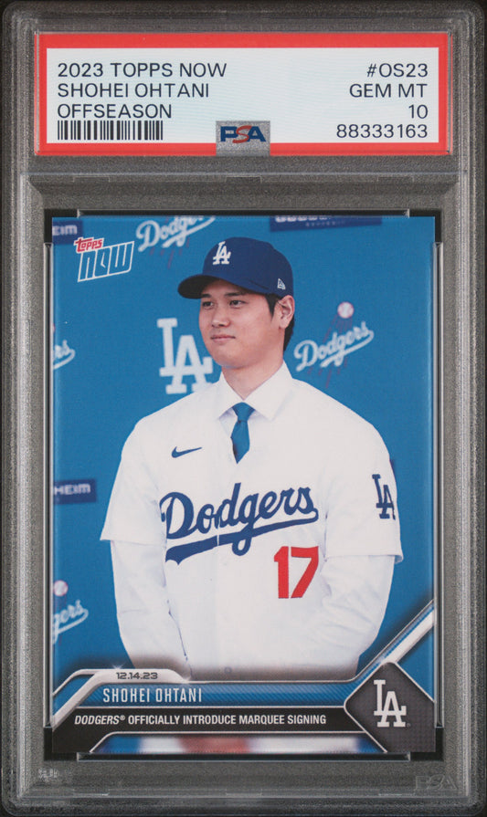 2023 Topps Now Offseason #OS23 Shohei Ohtani PSA 10 88333163