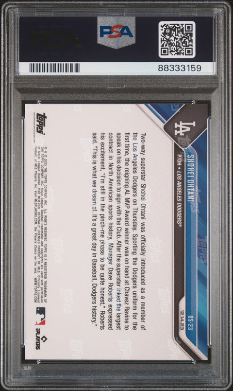 2023 Topps Now Offseason #OS23 Shohei Ohtani PSA 10 88333159