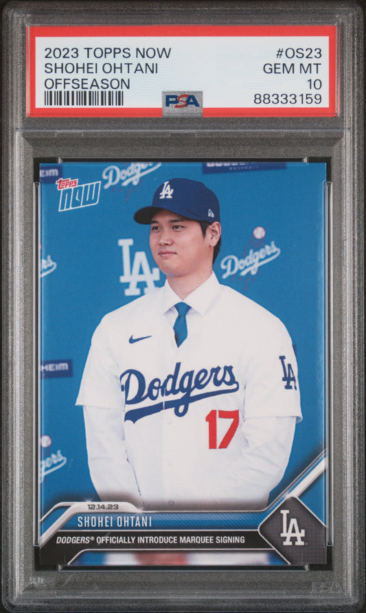 2023 Topps Now Offseason #OS23 Shohei Ohtani PSA 10 88333159