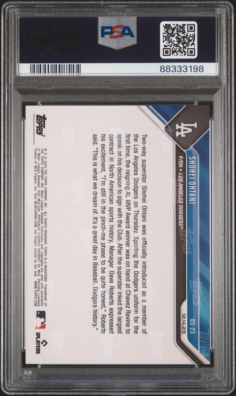 2023 Topps Now Offseason #OS23 Shohei Ohtani PSA 10 88333198