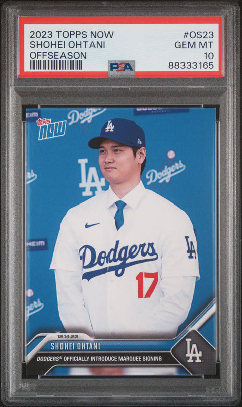 2023 Topps Now Offseason #OS23 Shohei Ohtani PSA 10 88333165