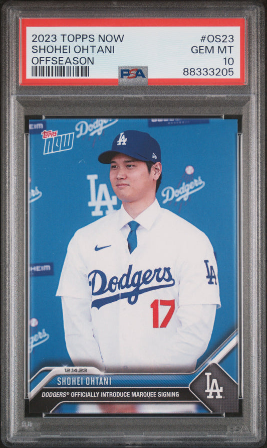 2023 Topps Now Offseason #OS23 Shohei Ohtani PSA 10 88333205