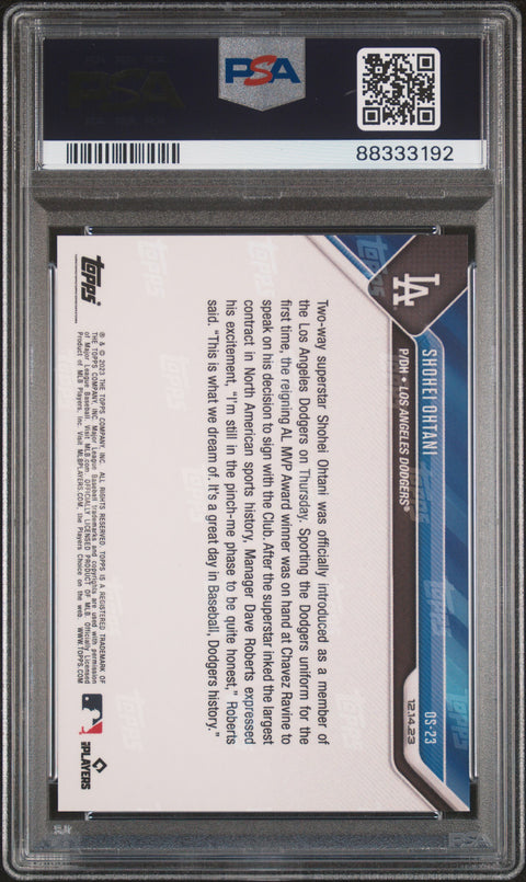 2023 Topps Now Offseason #OS23 Shohei Ohtani PSA 10 88333192