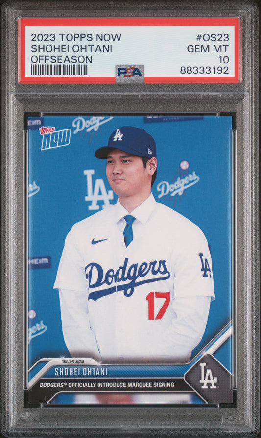 2023 Topps Now Offseason #OS23 Shohei Ohtani PSA 10 88333192