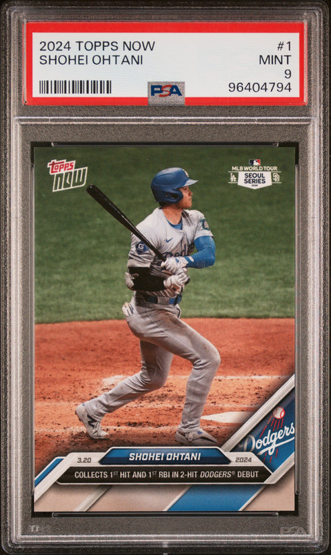 2024 Topps Now #1 Shohei Ohtani PSA 9 96404794