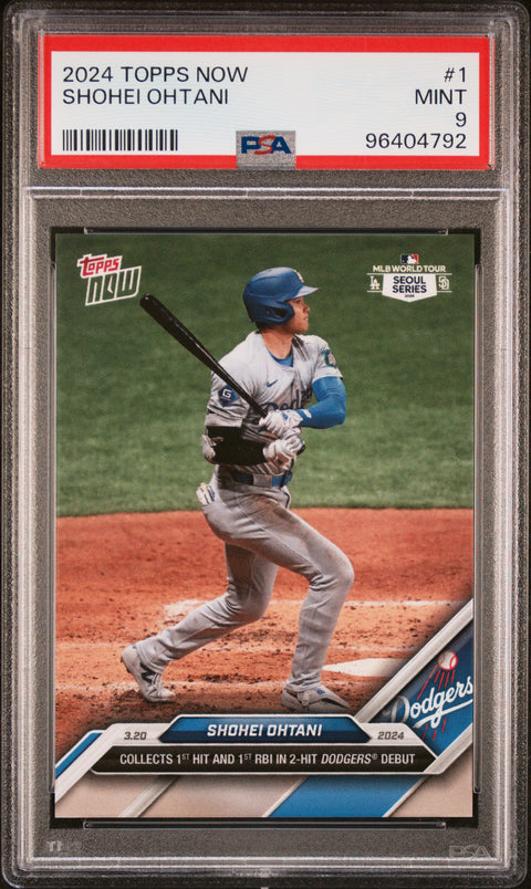 2024 Topps Now #1 Shohei Ohtani PSA 9 96404792