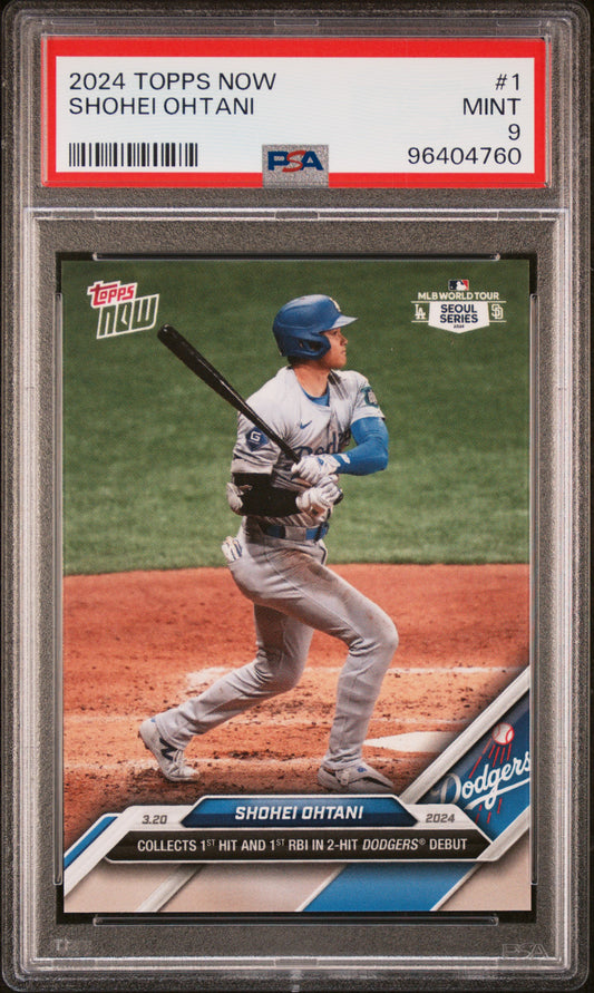 2024 Topps Now #1 Shohei Ohtani PSA 9 96404760