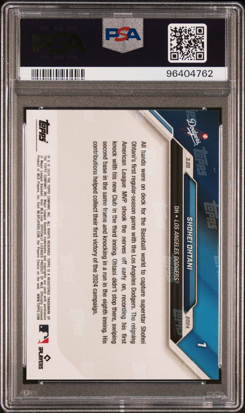 2024 Topps Now #1 Shohei Ohtani PSA 9 96404762