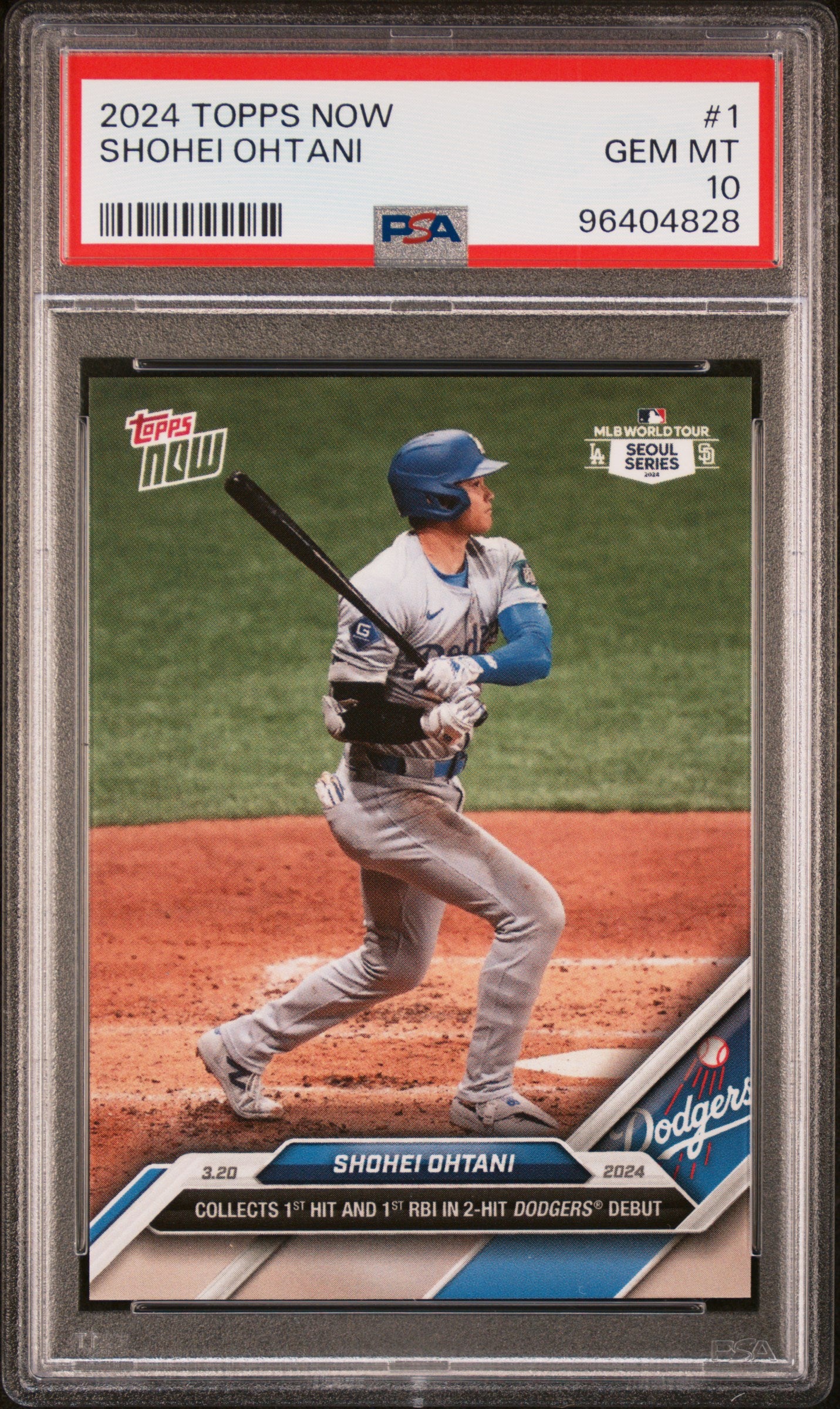 2024 Topps Now #1 Shohei Ohtani PSA 10 96404828
