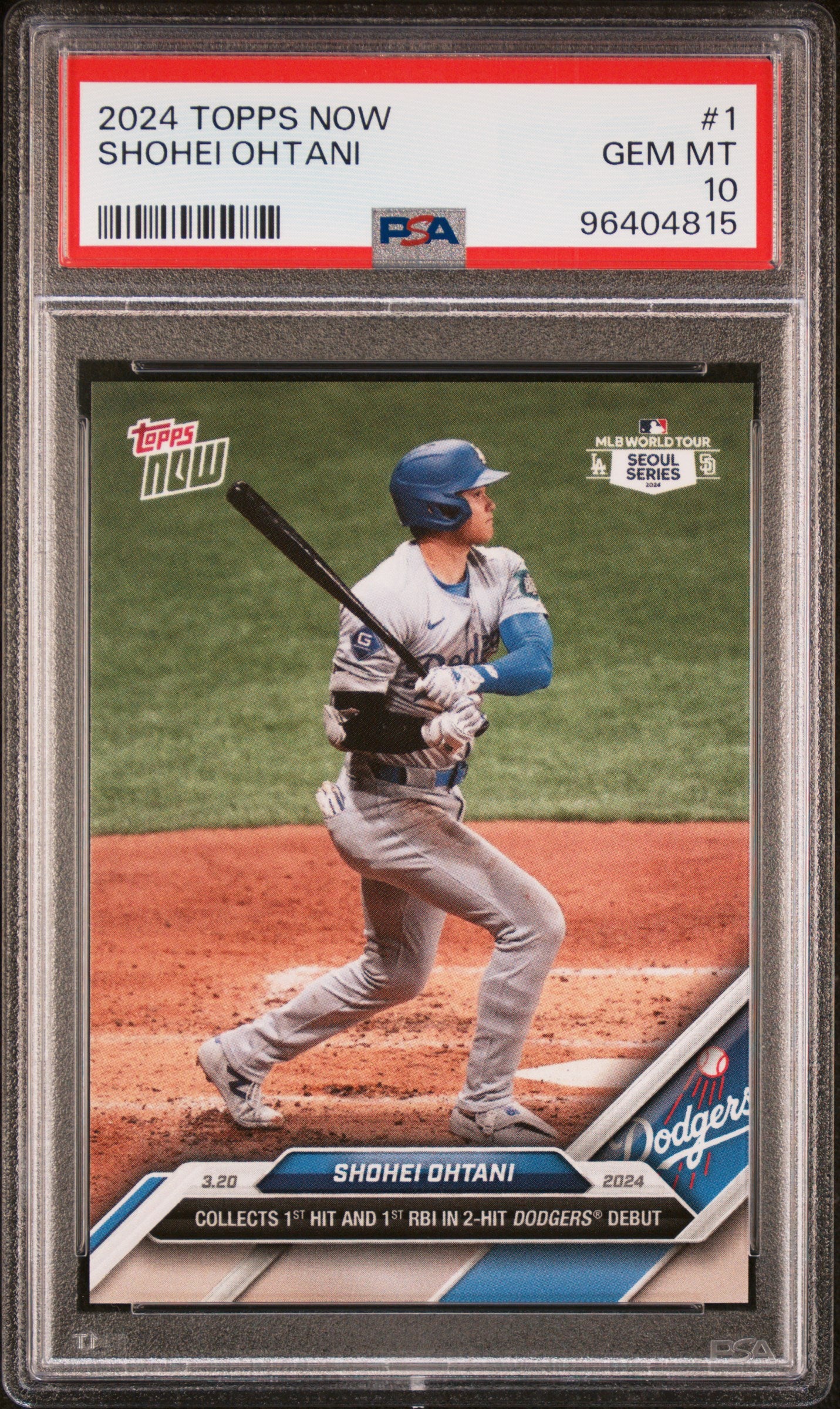 2024 Topps Now #1 Shohei Ohtani PSA 10 96404815