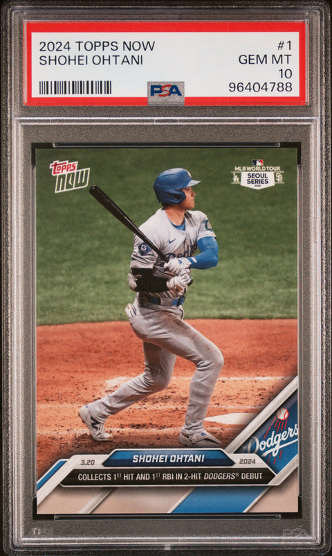 2024 Topps Now #1 Shohei Ohtani PSA 10 96404788