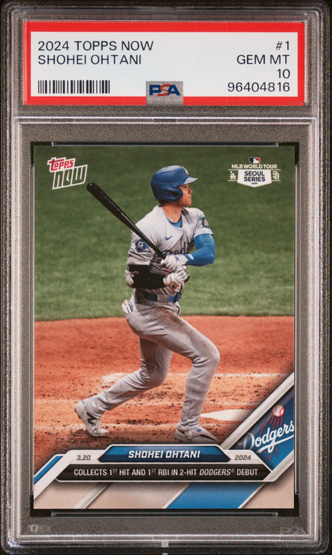 2024 Topps Now #1 Shohei Ohtani PSA 10 96404816