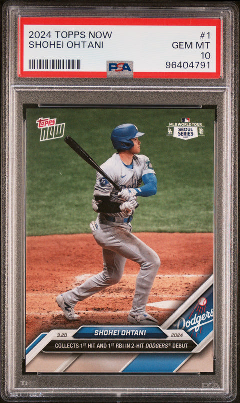 2024 Topps Now #1 Shohei Ohtani PSA 10 96404791