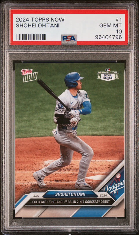 2024 Topps Now #1 Shohei Ohtani PSA 10 96404796