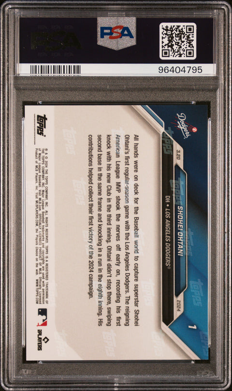 2024 Topps Now #1 Shohei Ohtani PSA 10 96404795