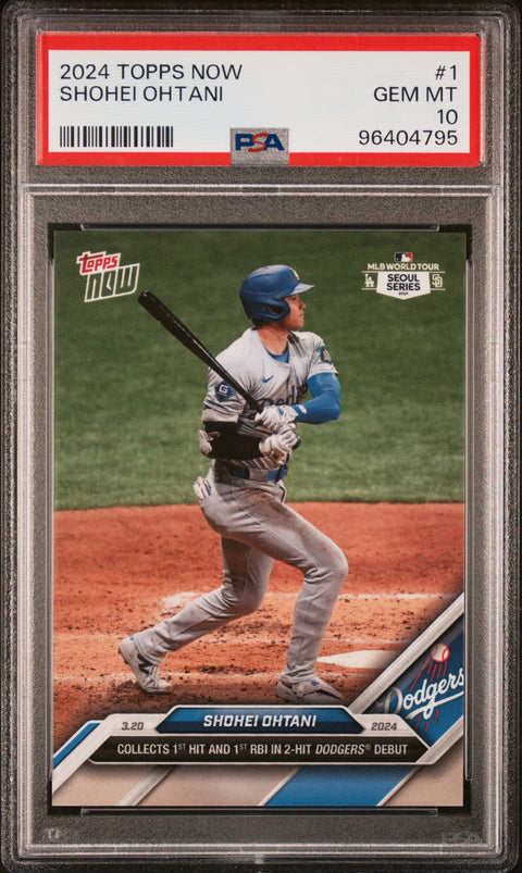 2024 Topps Now #1 Shohei Ohtani PSA 10 96404795