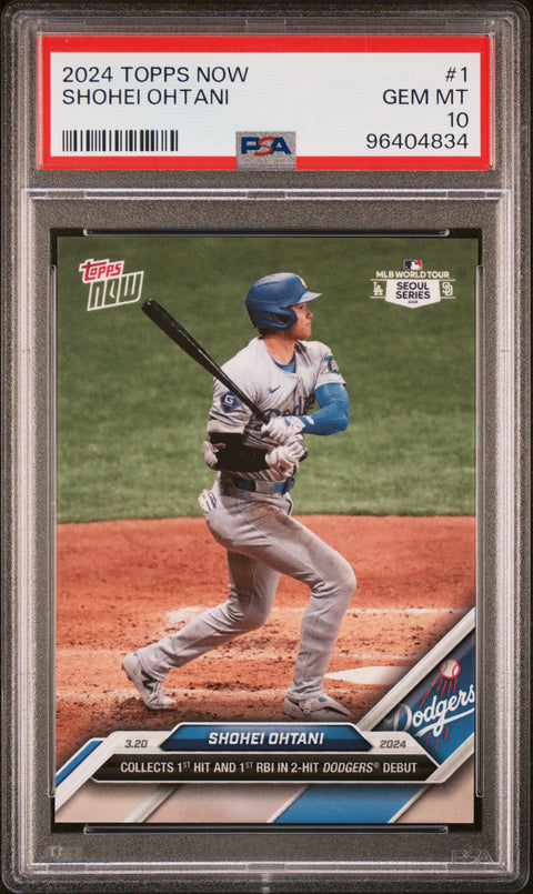 2024 Topps Now #1 Shohei Ohtani PSA 10 96404834