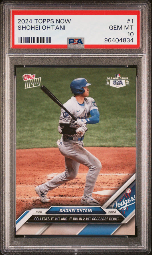 2024 Topps Now #1 Shohei Ohtani PSA 10 96404834
