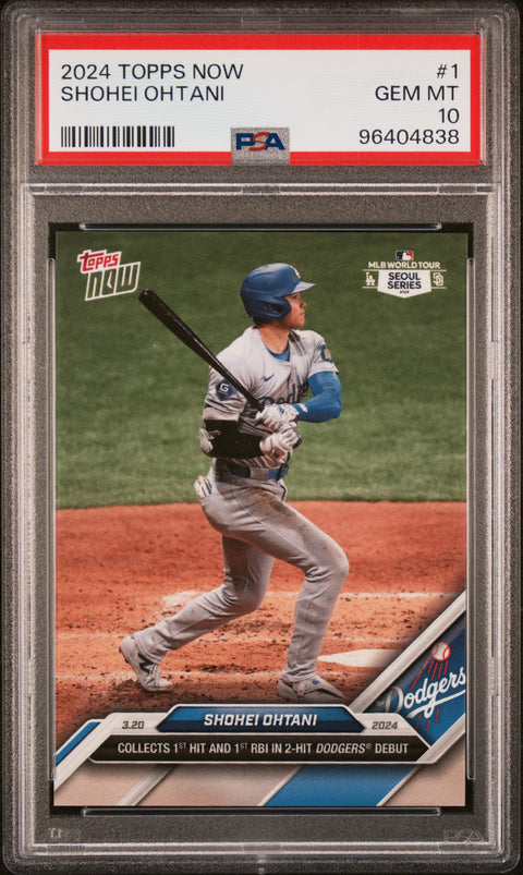 2024 Topps Now #1 Shohei Ohtani PSA 10 96404838