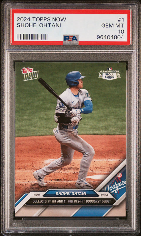 2024 Topps Now #1 Shohei Ohtani PSA 10 96404804