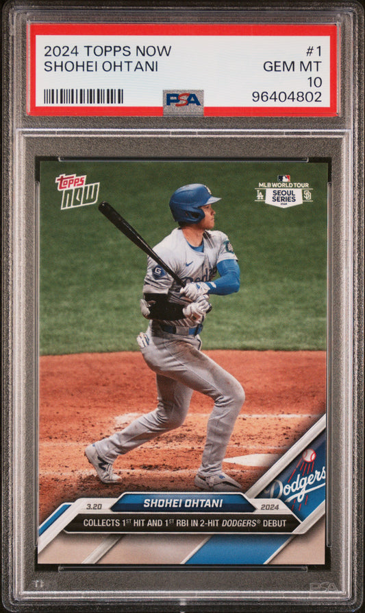 2024 Topps Now #1 Shohei Ohtani PSA 10 96404802
