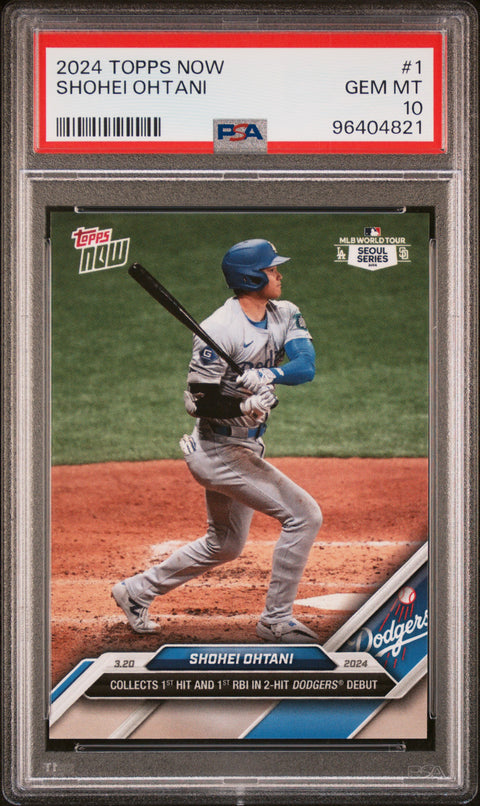 2024 Topps Now #1 Shohei Ohtani PSA 10 96404821