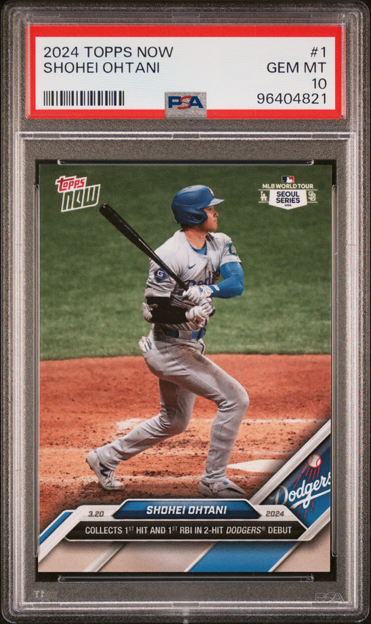 2024 Topps Now #1 Shohei Ohtani PSA 10 96404821