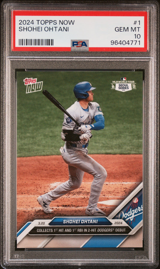 2024 Topps Now #1 Shohei Ohtani PSA 10 96404771